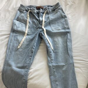 Judy blue Light Blue Casual Pants with Drawstring